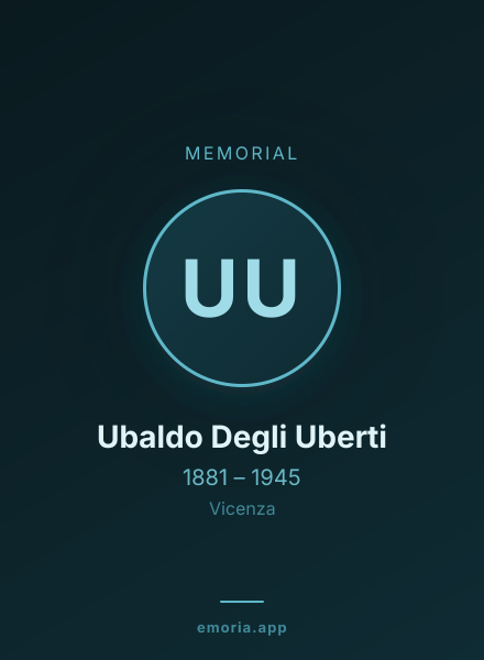 Memorial portrait of Ubaldo Degli Uberti