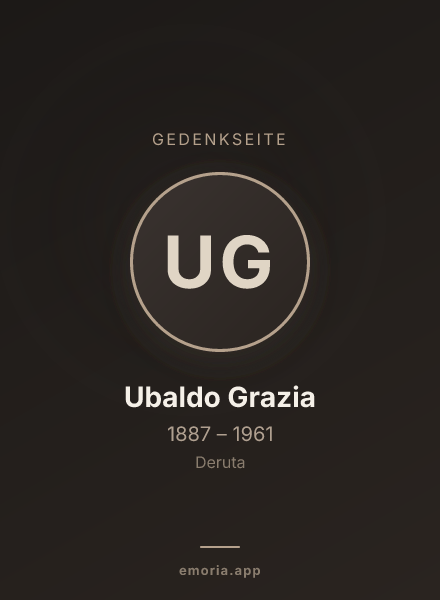 Gedenkportrait von Ubaldo Grazia
