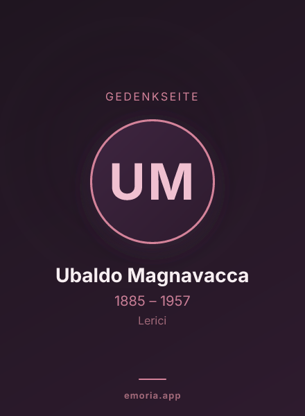 Gedenkportrait von Ubaldo Magnavacca