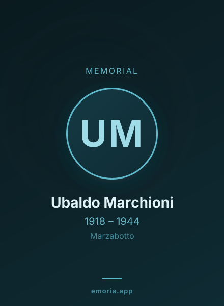 Memorial portrait of Ubaldo Marchioni