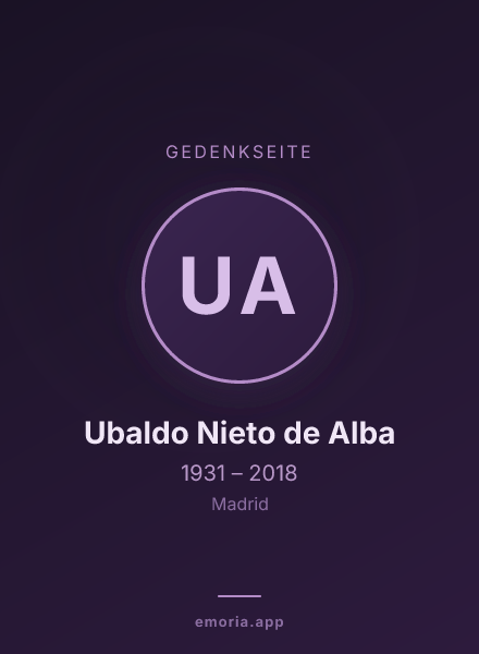 Gedenkportrait von Ubaldo Nieto de Alba