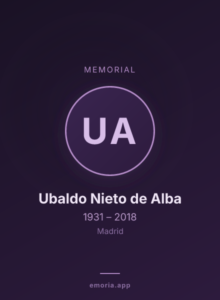 Memorial portrait of Ubaldo Nieto de Alba