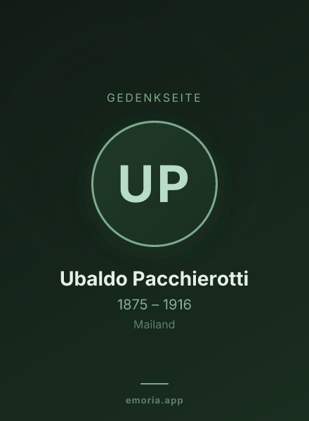Gedenkportrait von Ubaldo Pacchierotti