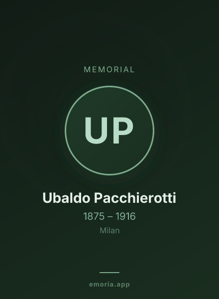 Memorial portrait of Ubaldo Pacchierotti