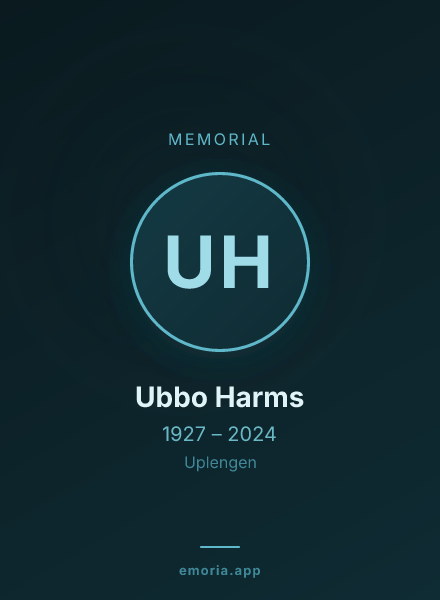 Memorial portrait of Ubbo Harms