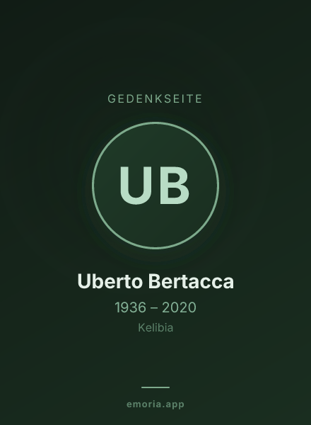 Gedenkportrait von Uberto Bertacca