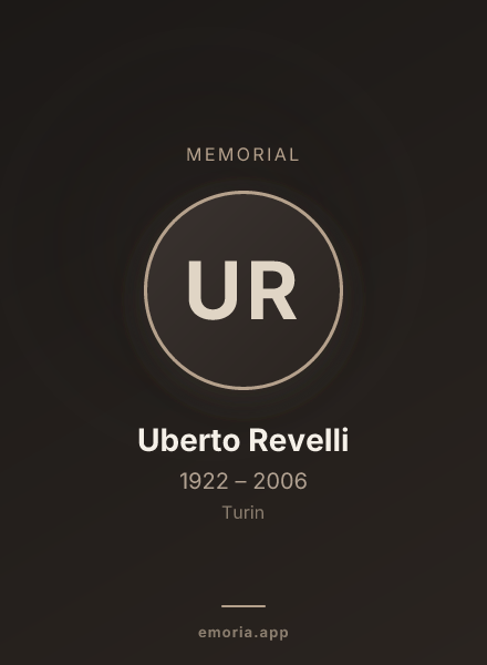 Memorial portrait of Uberto Revelli