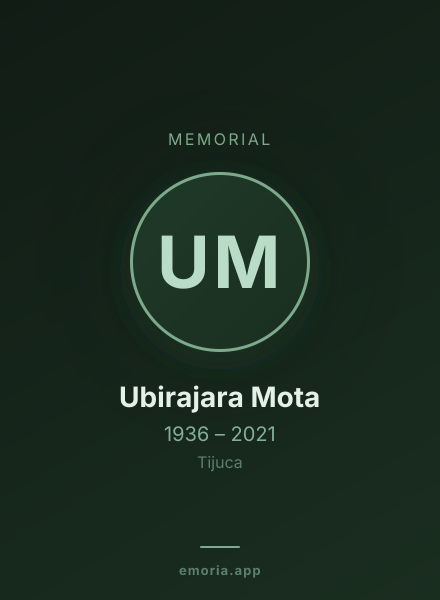 Memorial portrait of Ubirajara Mota