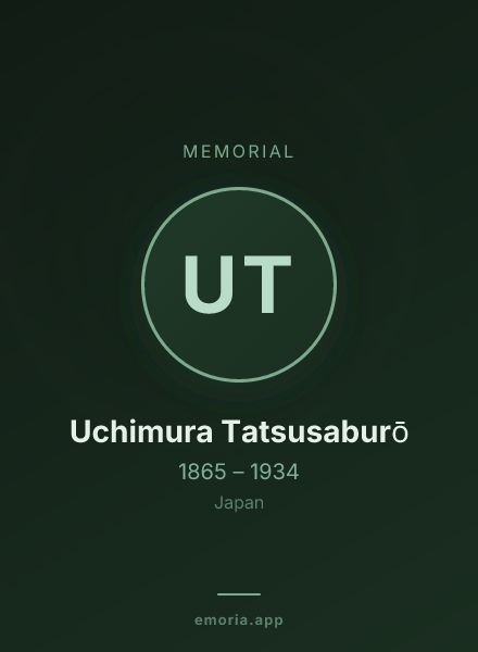 Memorial portrait of Uchimura Tatsusaburō