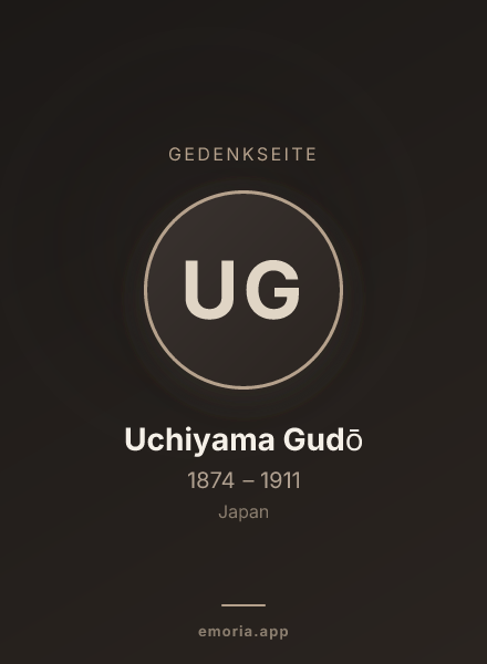 Gedenkportrait von Uchiyama Gudō