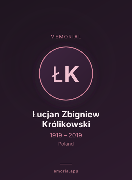 Memorial portrait of Łucjan Zbigniew Królikowski