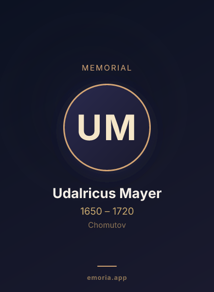 Memorial portrait of Udalricus Mayer