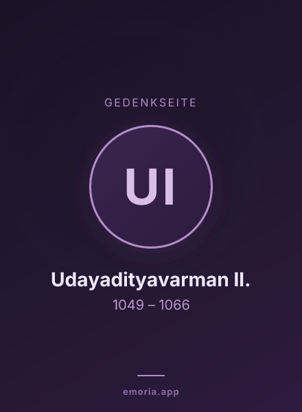 Gedenkportrait von Udayadityavarman II.