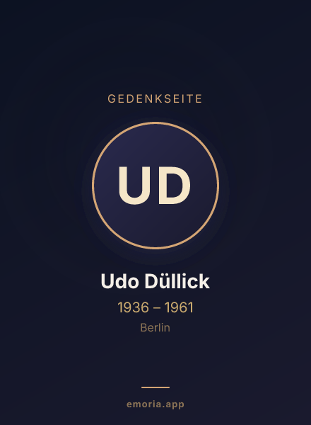Gedenkportrait von Udo Düllick