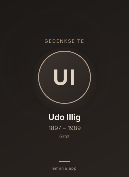 Gedenkportrait von Udo Illig