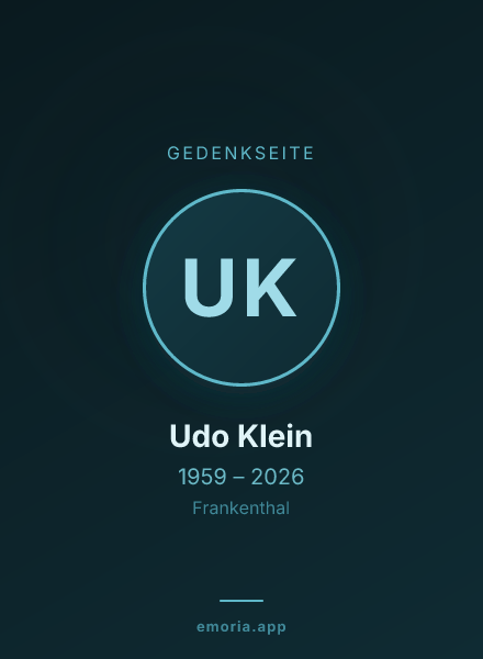 Gedenkportrait von Udo Klein