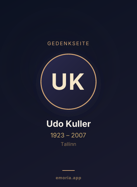 Gedenkportrait von Udo Kuller