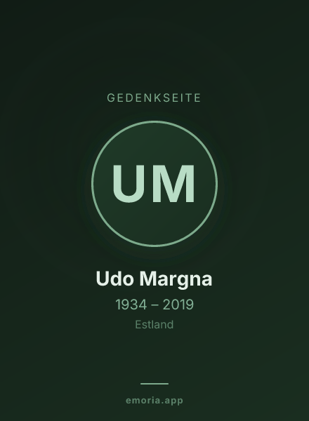 Gedenkportrait von Udo Margna
