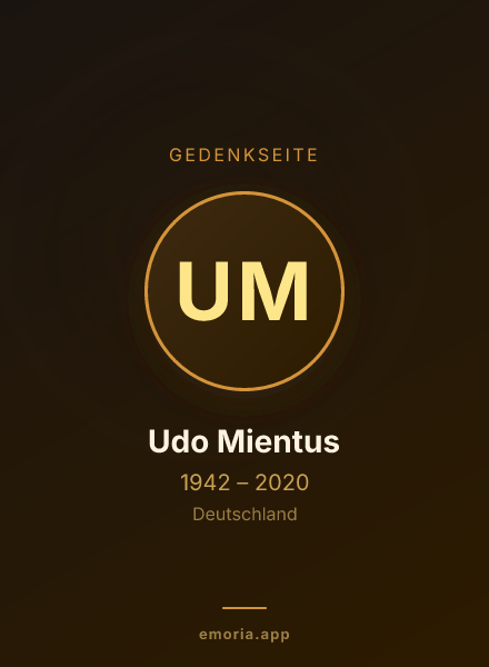 Gedenkportrait von Udo Mientus