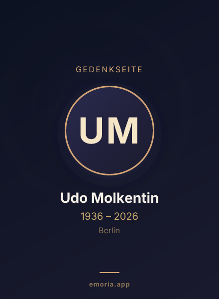 Gedenkportrait von Udo Molkentin