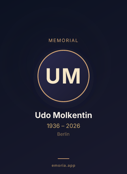 Memorial portrait of Udo Molkentin