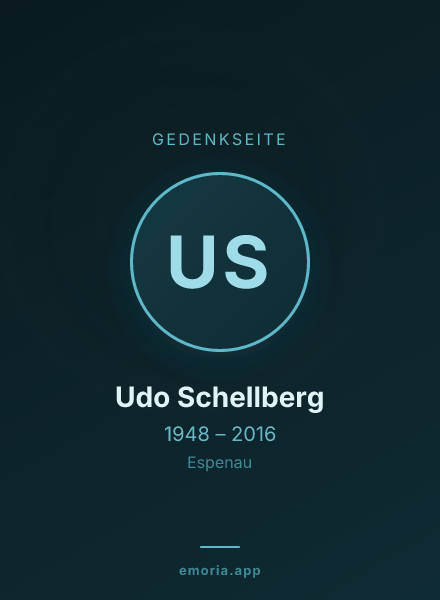 Gedenkportrait von Udo Schellberg