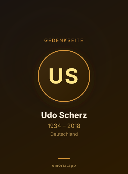 Gedenkportrait von Udo Scherz