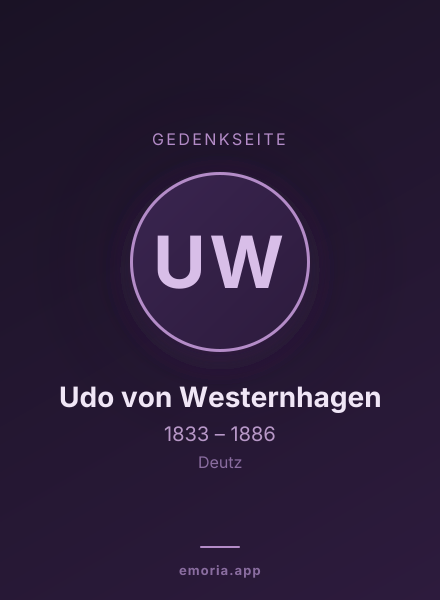 Gedenkportrait von Udo von Westernhagen