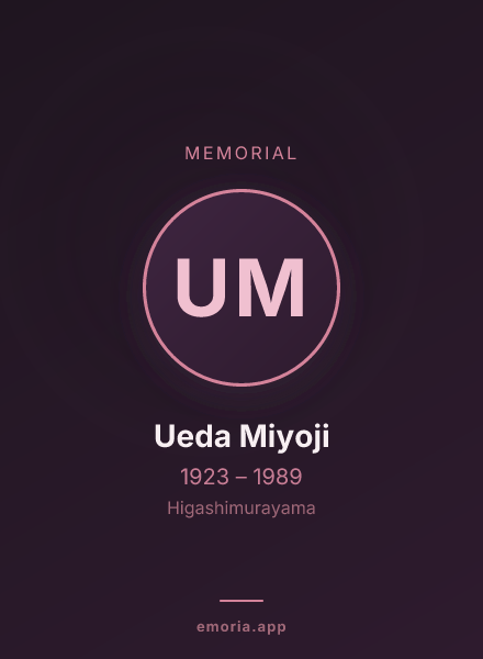 Memorial portrait of Ueda Miyoji