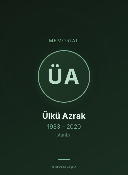 Memorial portrait of Ülkü Azrak