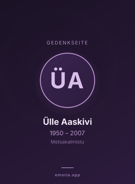 Gedenkportrait von Ülle Aaskivi