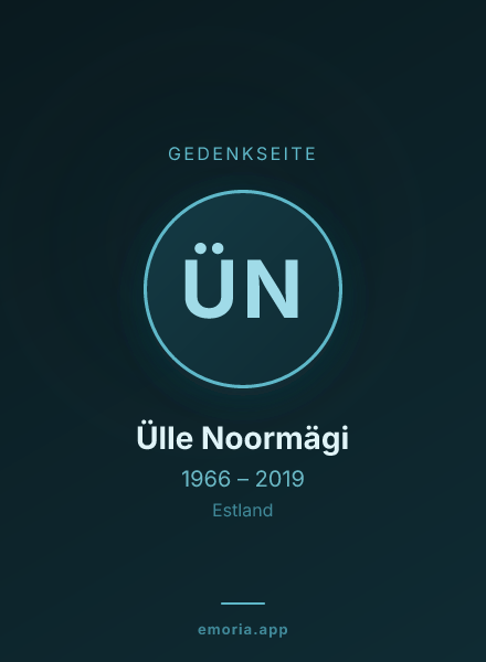 Gedenkportrait von Ülle Noormägi