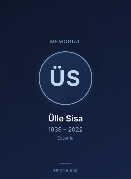 Memorial portrait of Ülle Sisa