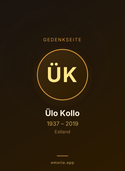 Gedenkportrait von Ülo Kollo