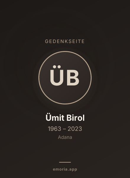 Gedenkportrait von Ümit Birol