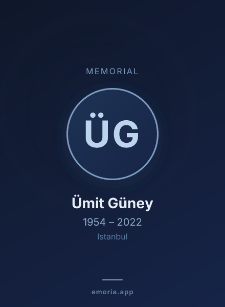 Memorial portrait of Ümit Güney