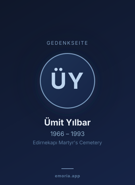 Gedenkportrait von Ümit Yılbar