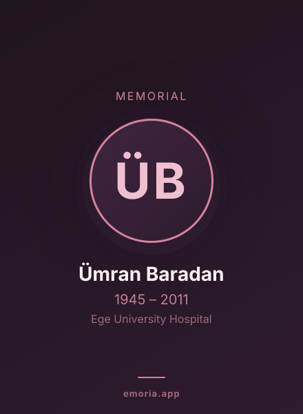 Memorial portrait of Ümran Baradan