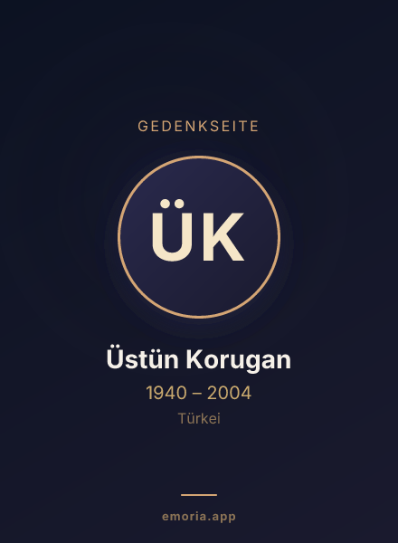 Gedenkportrait von Üstün Korugan