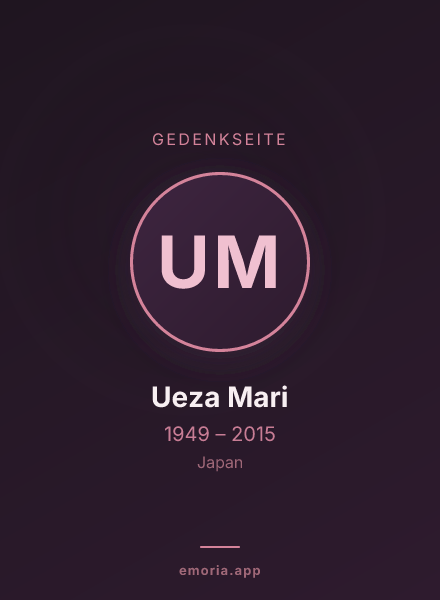 Gedenkportrait von Ueza Mari