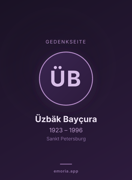Gedenkportrait von Üzbäk Bayçura