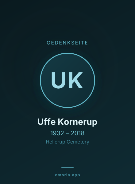 Gedenkportrait von Uffe Kornerup