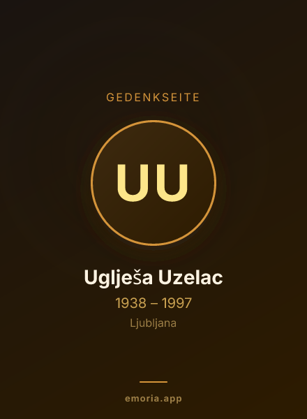 Gedenkportrait von Uglješa Uzelac