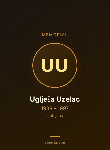 Memorial portrait of Uglješa Uzelac