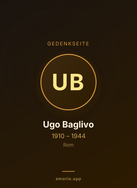 Gedenkportrait von Ugo Baglivo