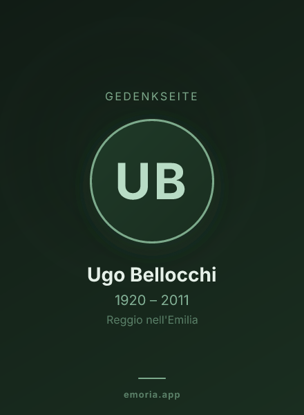 Gedenkportrait von Ugo Bellocchi