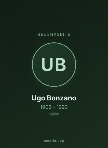 Gedenkportrait von Ugo Bonzano