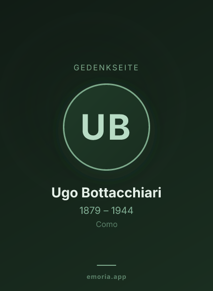 Gedenkportrait von Ugo Bottacchiari