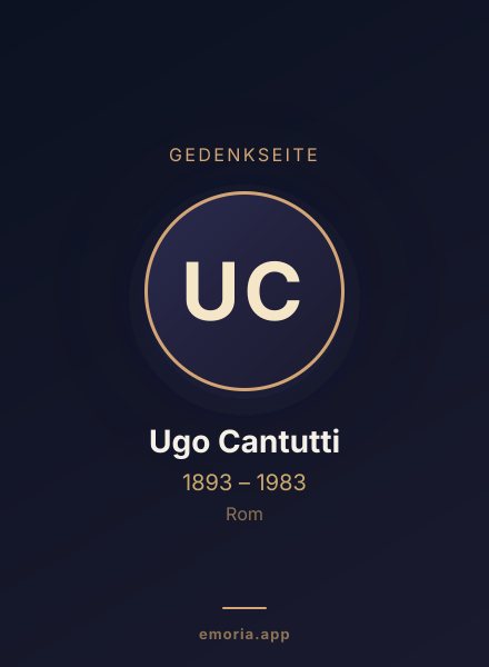 Gedenkportrait von Ugo Cantutti