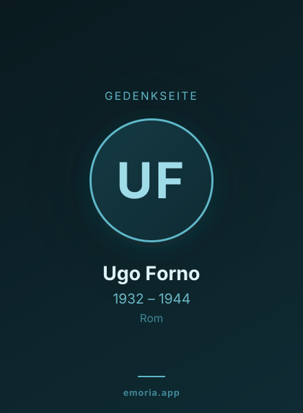 Gedenkportrait von Ugo Forno